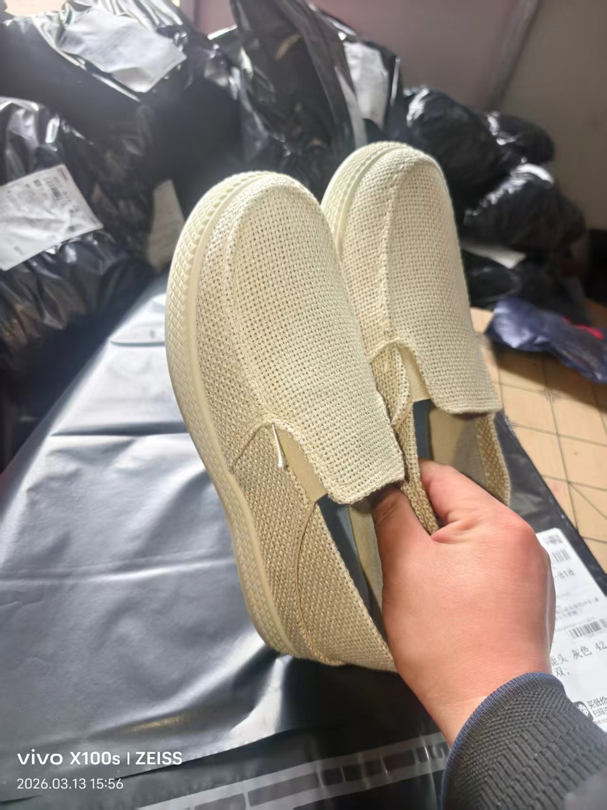 Casual linen shoes for odor prevention