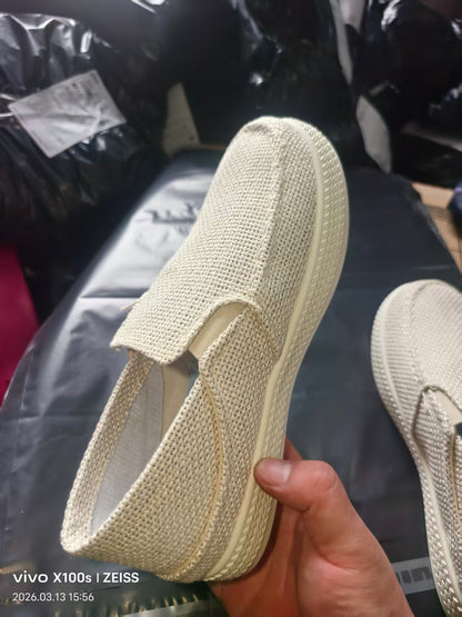 Casual linen shoes for odor prevention