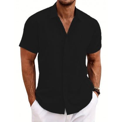 Casual Linen Short Sleeve Shirt