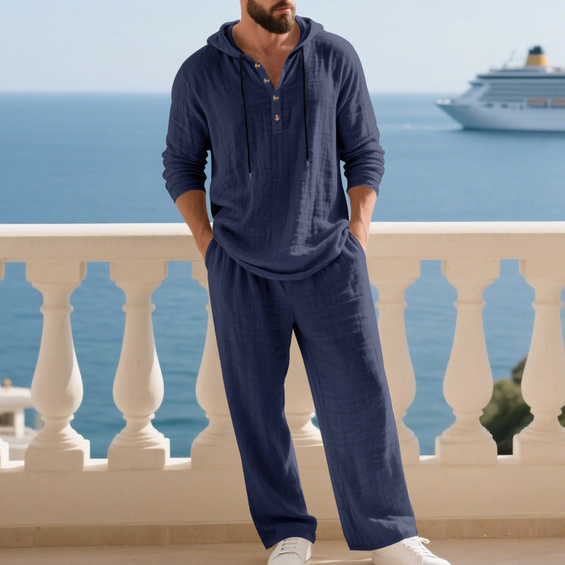 Casual long-sleeve pants set