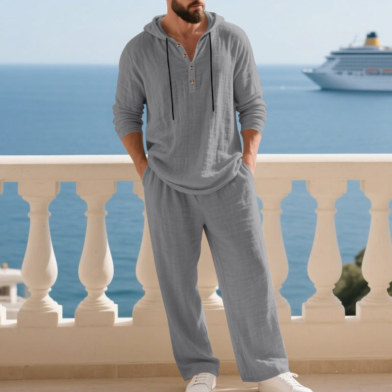 Casual long-sleeve pants set