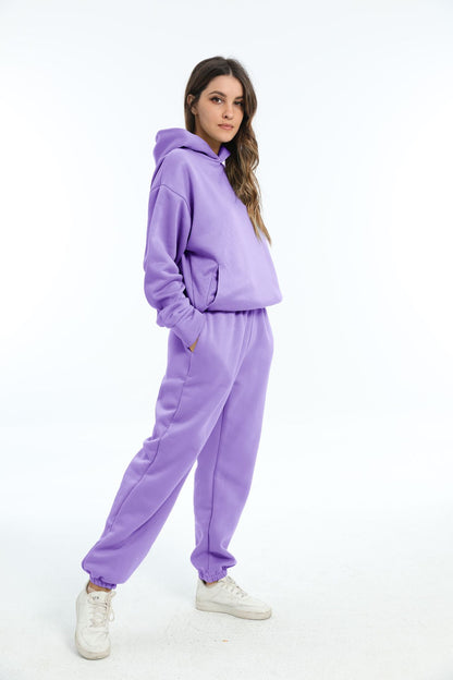 Casual Long Sleeve Sweater Pants Set