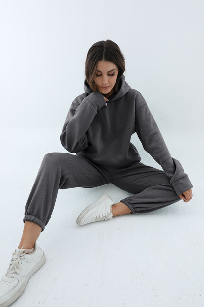Casual Long Sleeve Sweater Pants Set