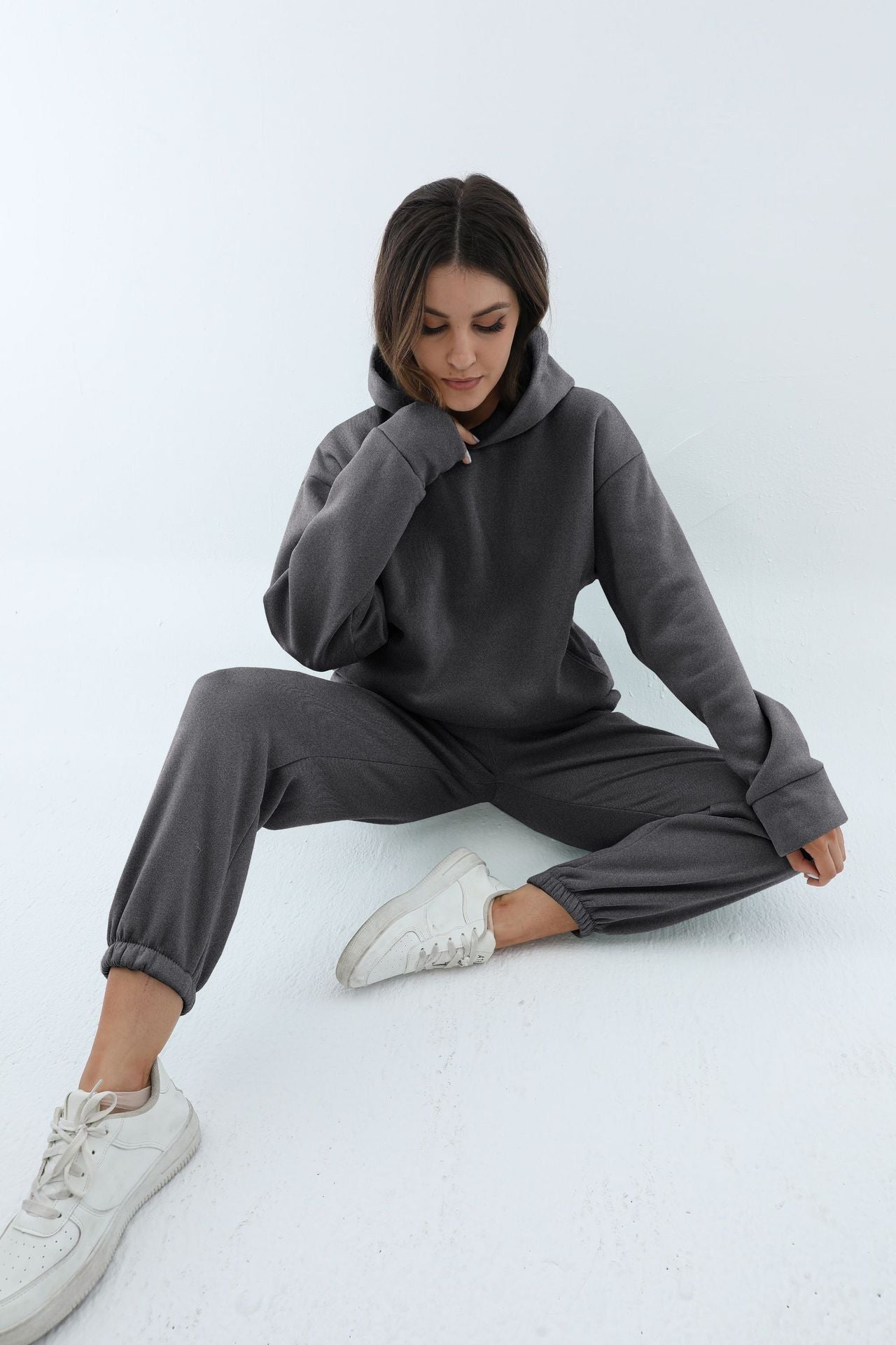 Casual Long Sleeve Sweater Pants Set