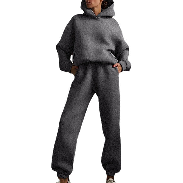 Casual Long Sleeve Sweater Pants Set