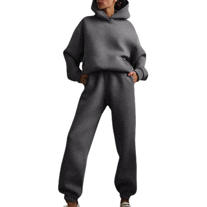 Casual Long Sleeve Sweater Pants Set