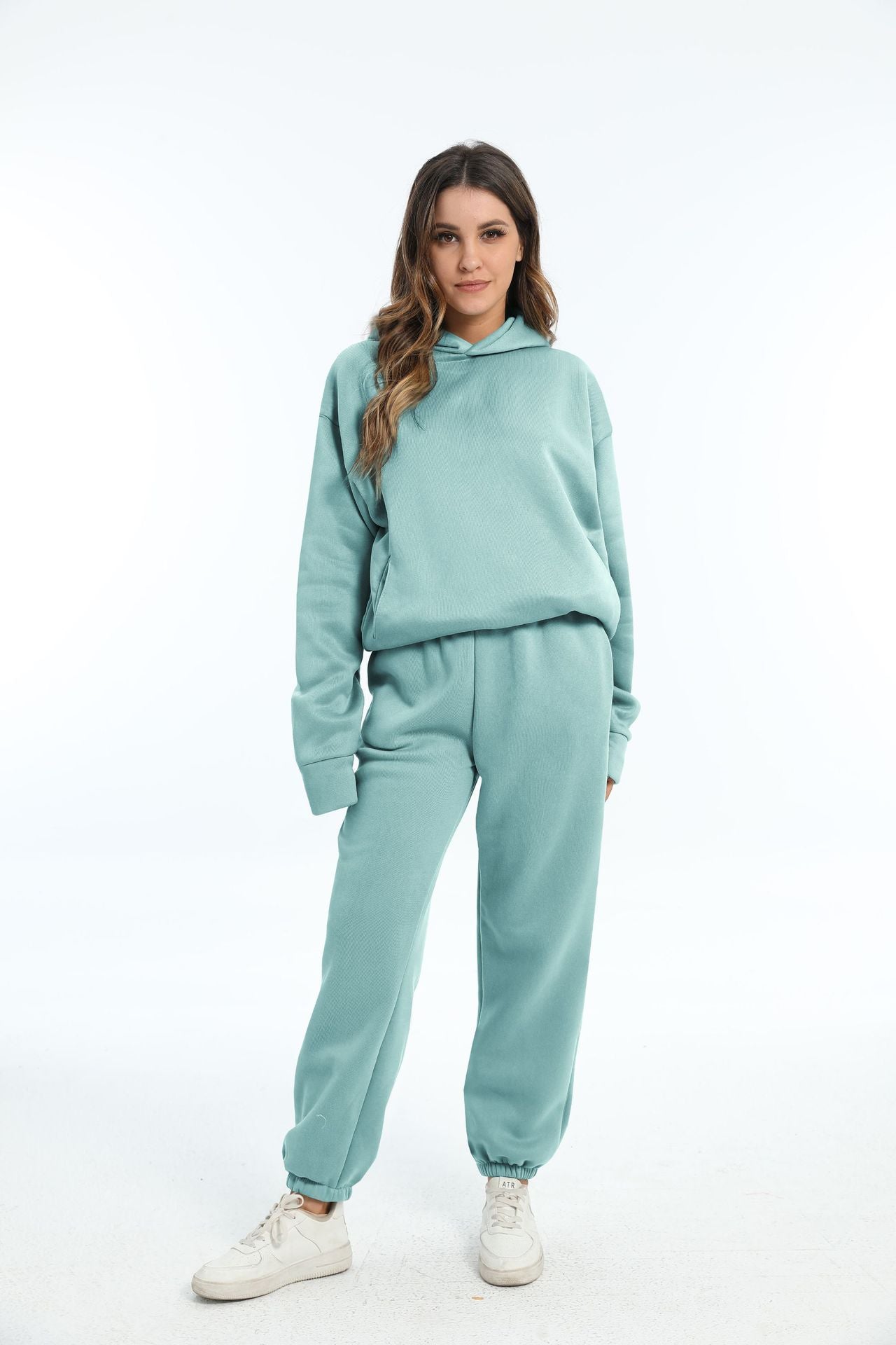 Casual Long Sleeve Sweater Pants Set