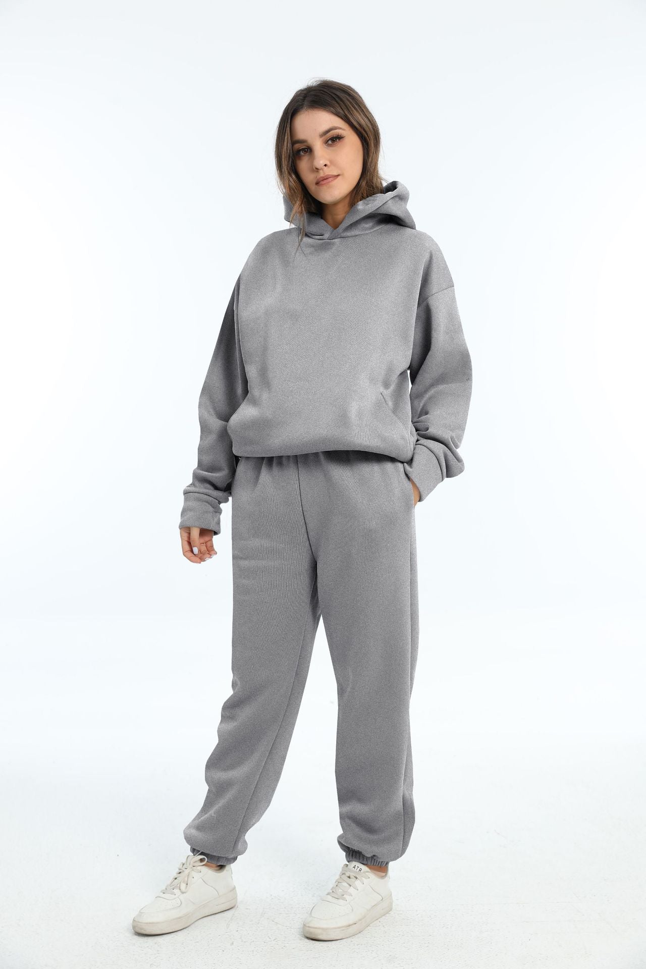 Casual Long Sleeve Sweater Pants Set
