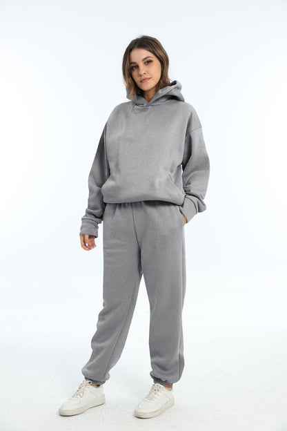 Casual Long Sleeve Sweater Pants Set