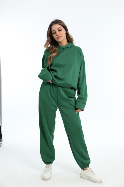 Casual Long Sleeve Sweater Pants Set