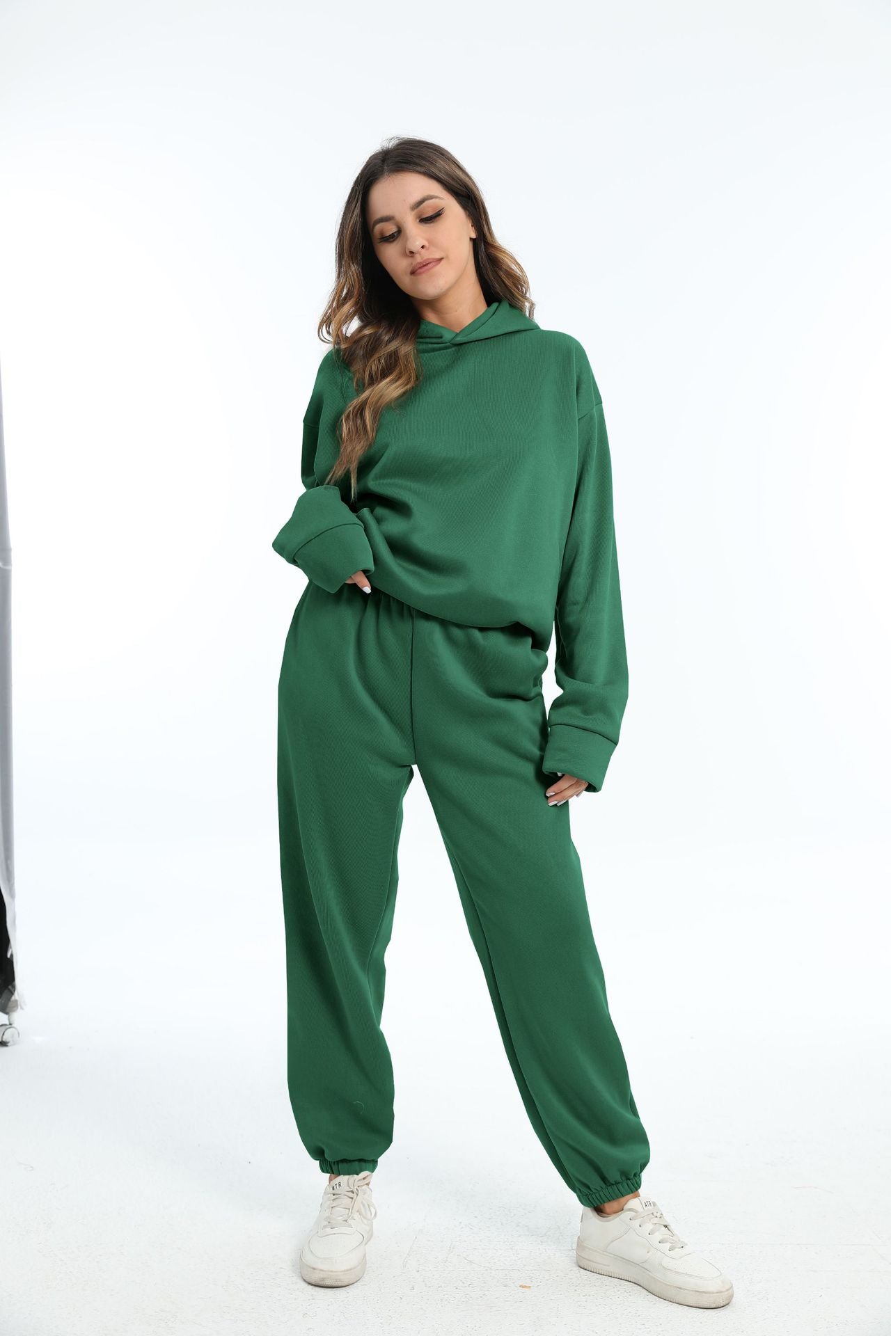 Casual Long Sleeve Sweater Pants Set