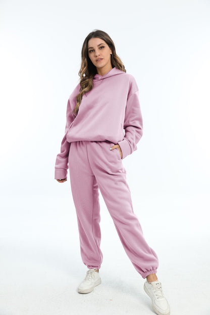 Casual Long Sleeve Sweater Pants Set