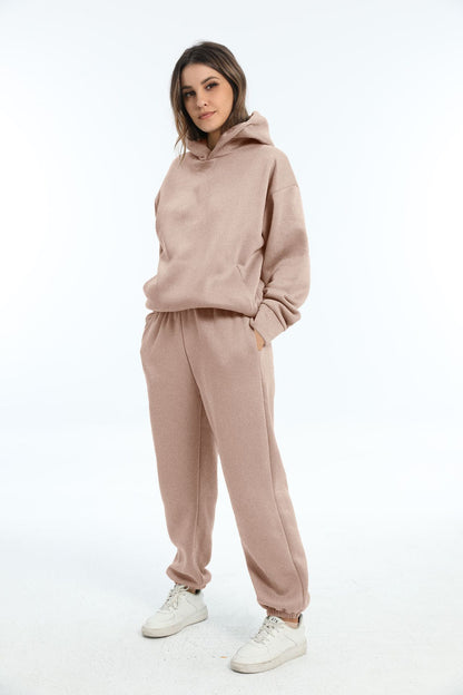 Casual Long Sleeve Sweater Pants Set