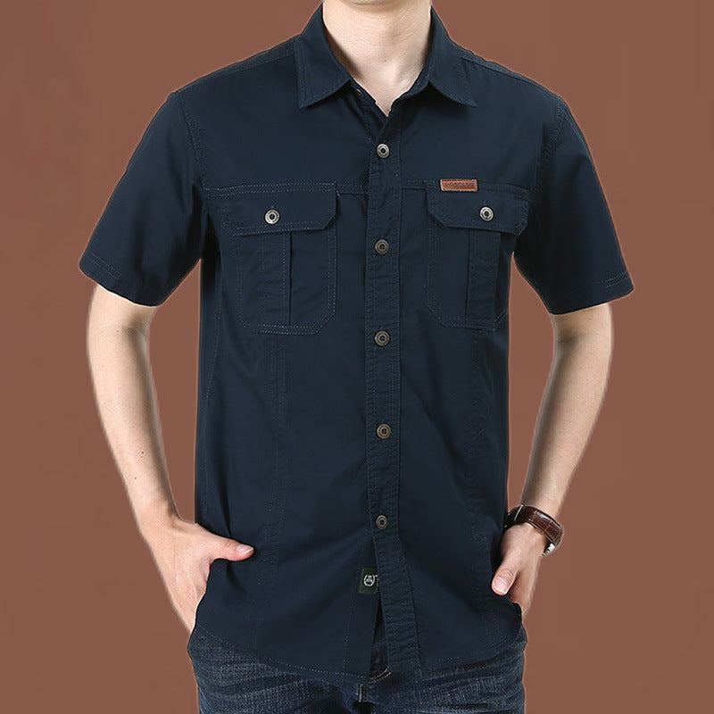 Casual Long-Sleeved Cotton Shirt