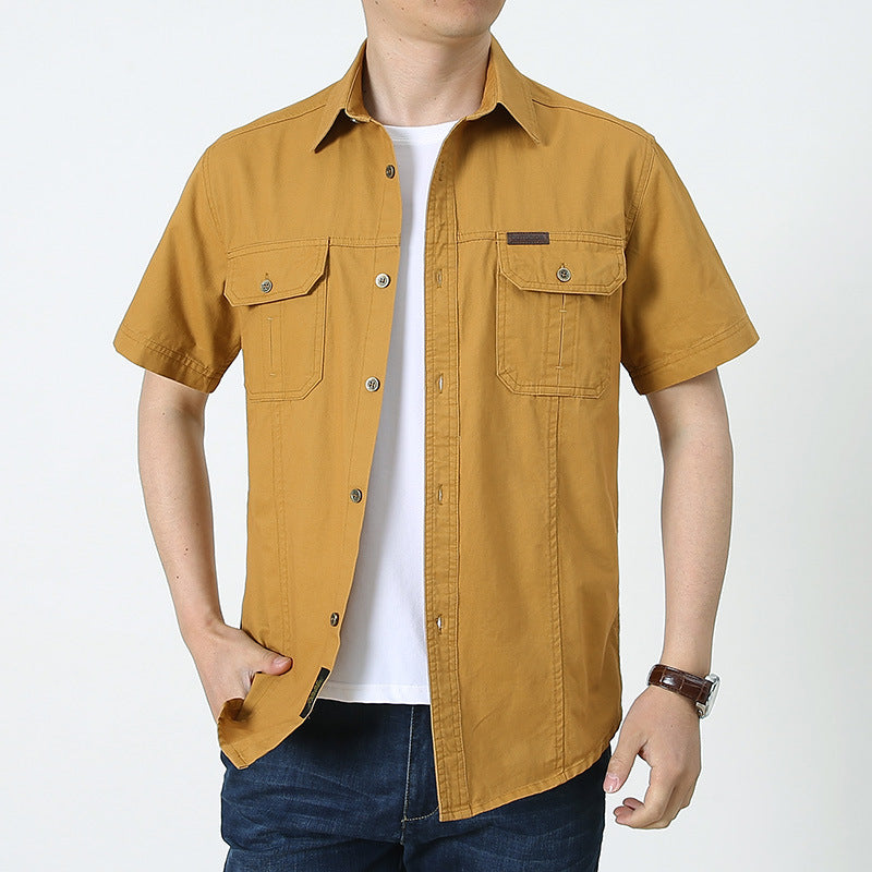 Casual Long-Sleeved Cotton Shirt