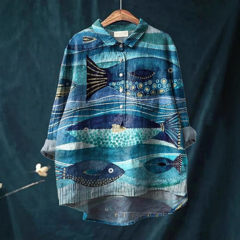 Casual long-sleeved shirt