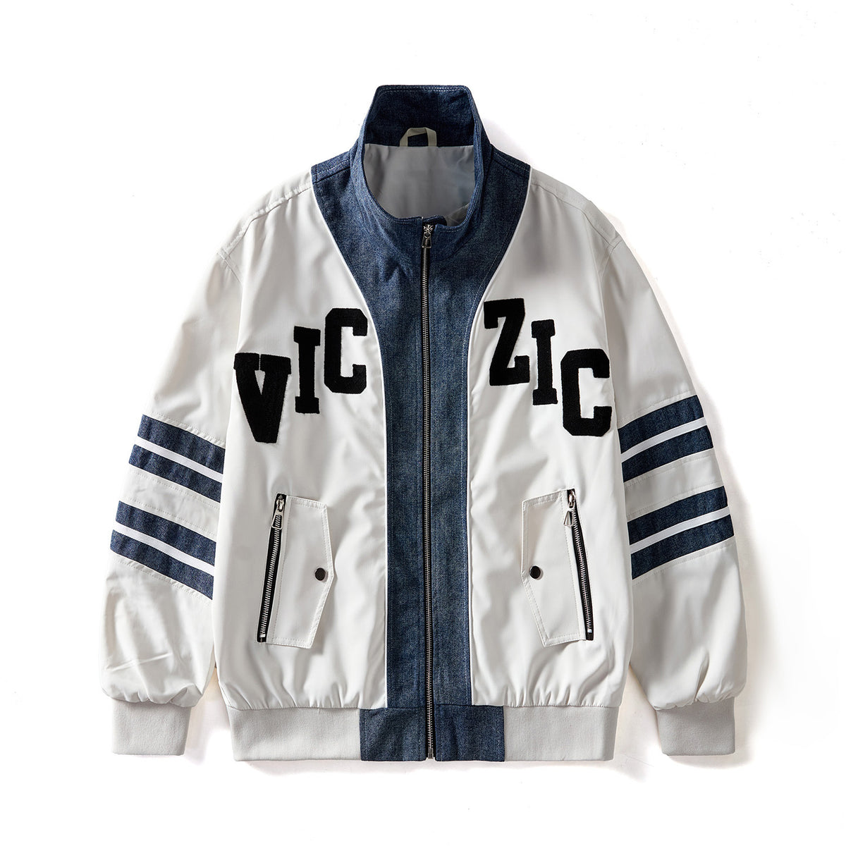 Casual Loose Fit Baseball Jacket