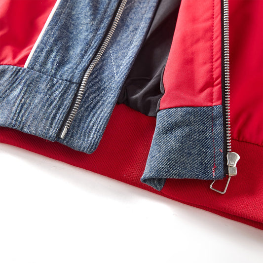 Casual Loose Fit Baseball Jacket