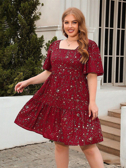 Casual loose-fitting dress for women, midi skirt