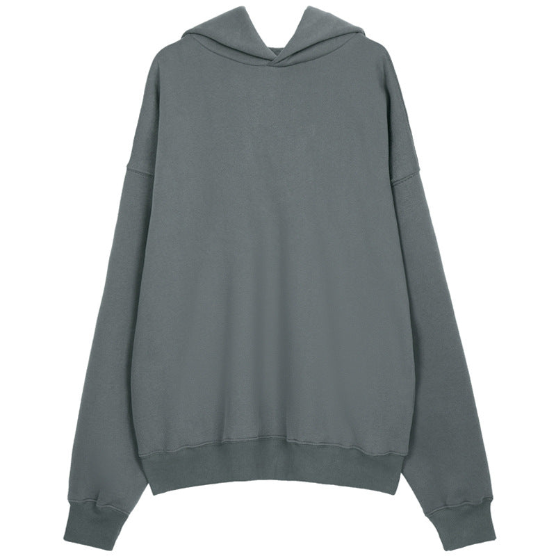 Casual Loose Solid Color Hooded Men's Wear