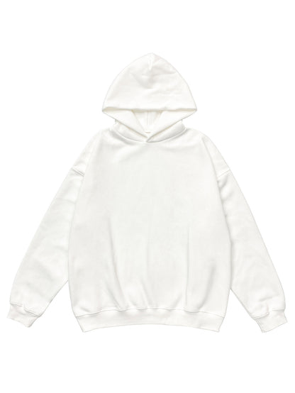 Casual Loose Solid Color Hooded Men's Wear