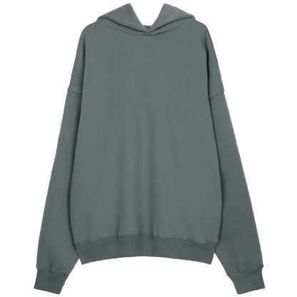 Casual Loose Solid Color Hooded Men's Wear