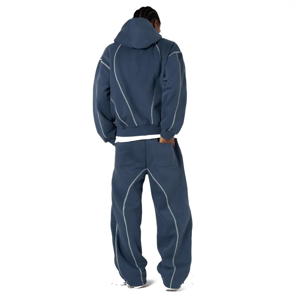 Casual men's and women's clothing with trendy prints