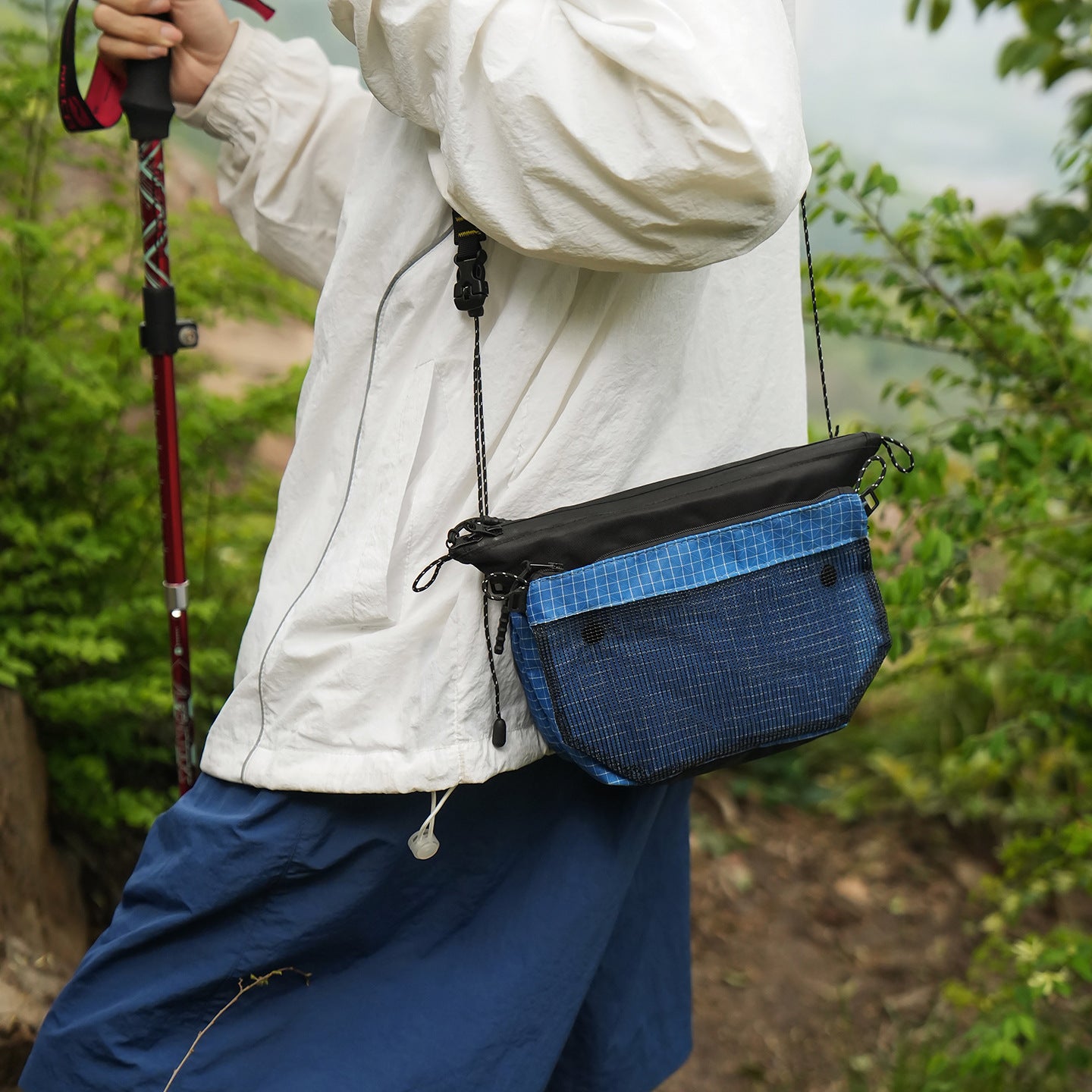 Casual Messenger Bag with Flap Closure
