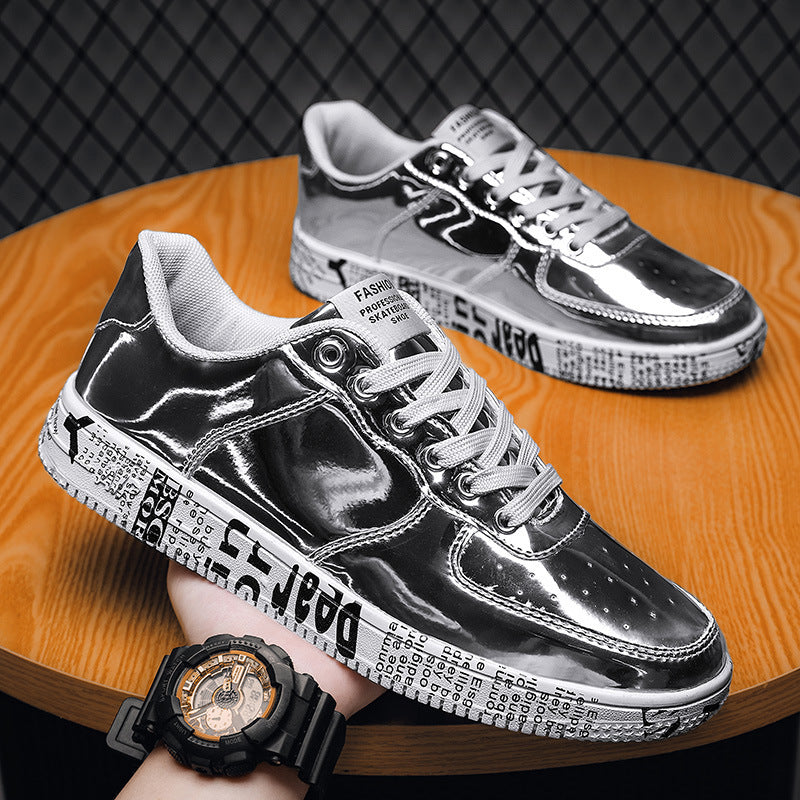 Casual Metallic Board Shoes