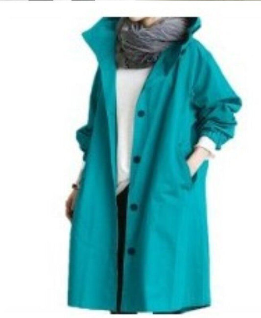 Casual Mid-Length Windbreaker Jacket