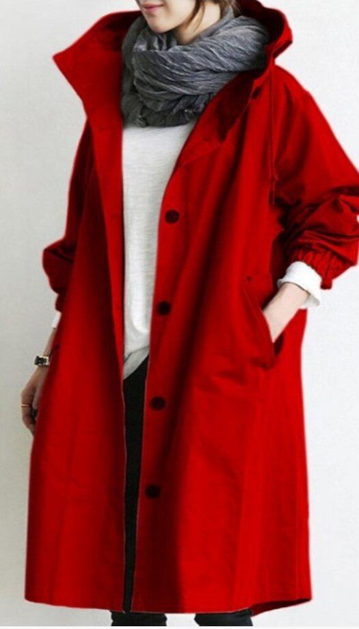 Casual Mid-Length Windbreaker Jacket