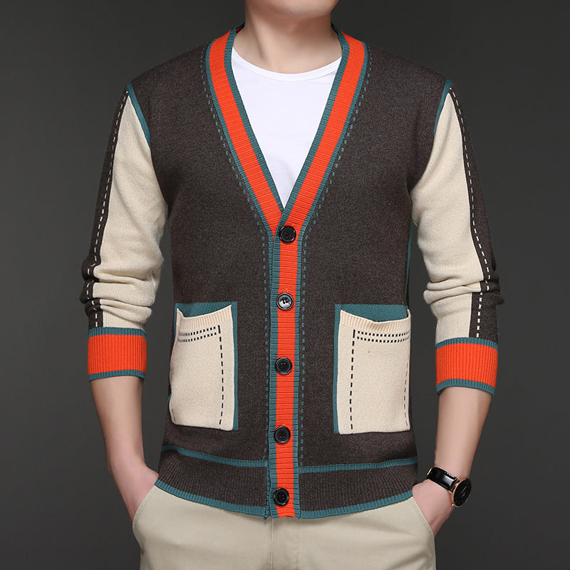 Casual multi-color long-sleeved shirt