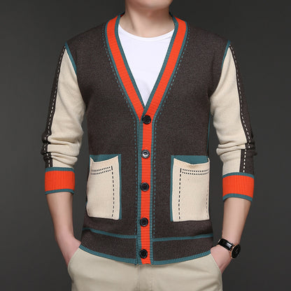 Casual multi-color long-sleeved shirt