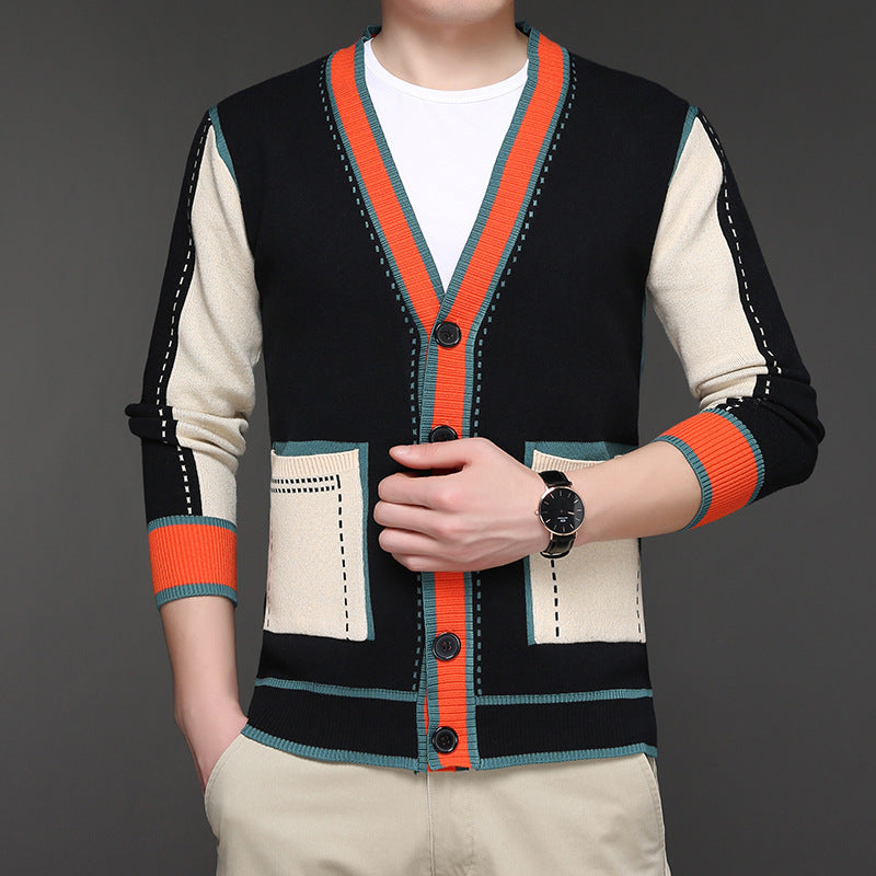 Casual multi-color long-sleeved shirt