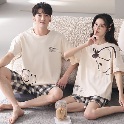 Casual outerwear couple home wear