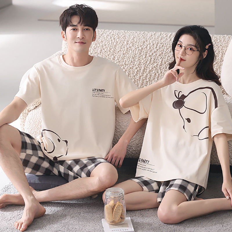 Casual outerwear couple home wear