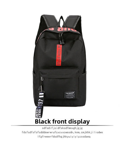 Casual Oxford Cloth School Backpack