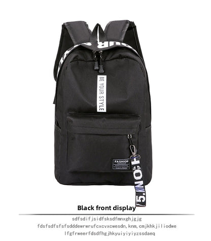Casual Oxford Cloth School Backpack
