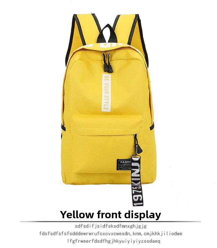 Casual Oxford Cloth School Backpack