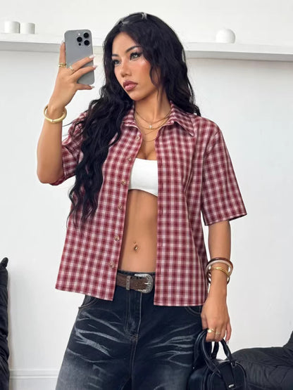 Casual Plaid Shirt for Women