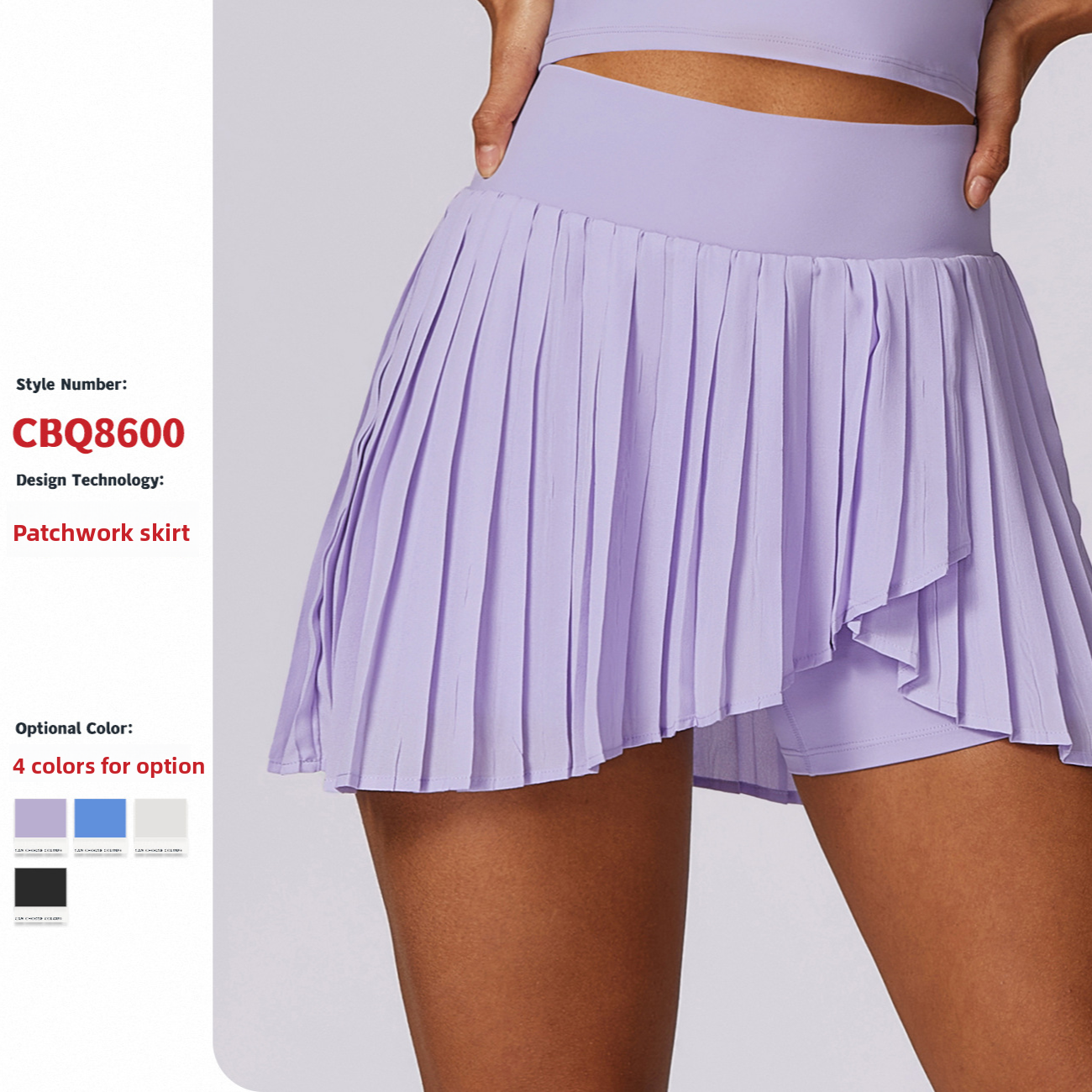 Casual Pleated Skirt