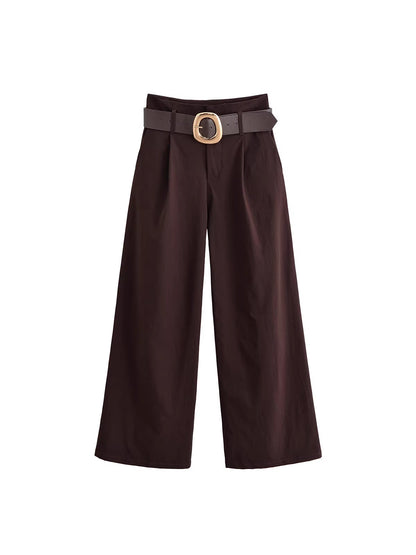 Casual pleated trousers