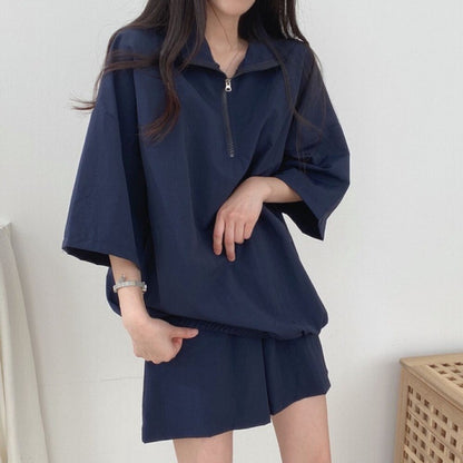 Casual Polo Shirt Set for Women