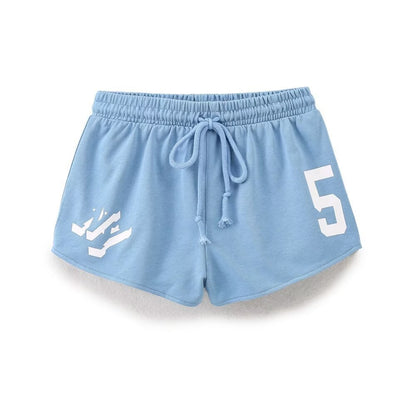 Casual round-neck short T-shirt and shorts