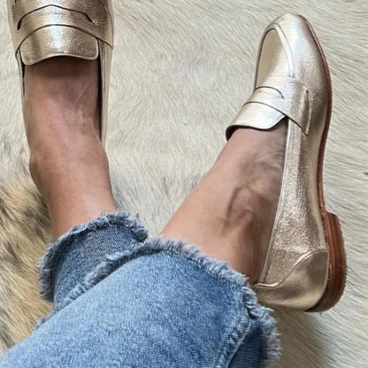 Casual Round Toe Slip On Loafers