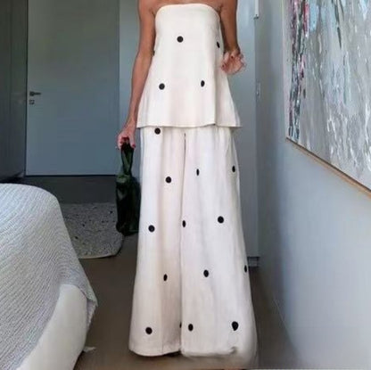 Casual set polka dots
