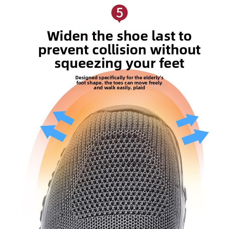 Casual shoes for middle-aged and elderly people