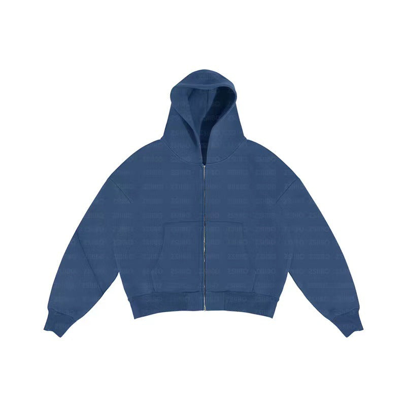 Casual, simple, and stylish hooded cardigan