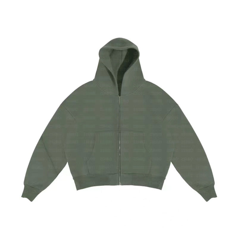 Casual, simple, and stylish hooded cardigan