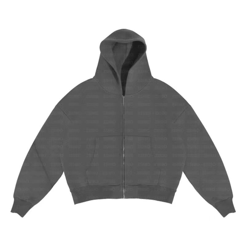 Casual, simple, and stylish hooded cardigan